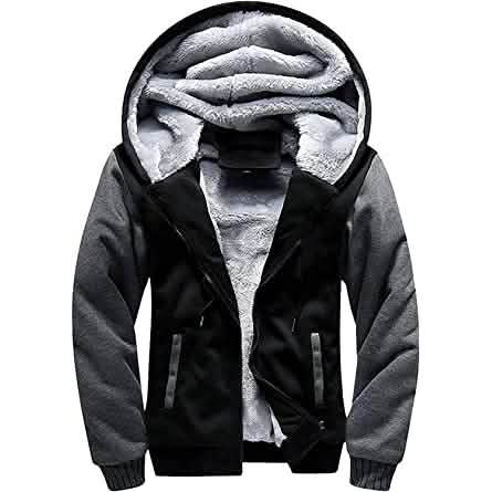 Men's Winter Clothing Apparel Hoodies Sweatshirts Black Gray Men's Outerwear - Tophatter Daily Deals