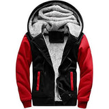 Men's Winter Clothing Apparel Hoodies Sweatshirts Black Red Men's Outerwear - Tophatter Daily Deals