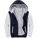 Men's Winter Clothing Apparel Hoodies Sweatshirts Gray Navy Men's Outerwear - Tophatter Daily Deals