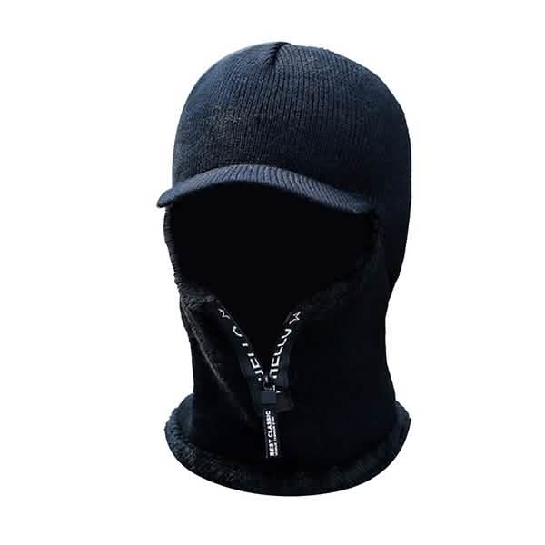 Men's Winter Knitted Hat Black Hats - Tophatter Daily Deals