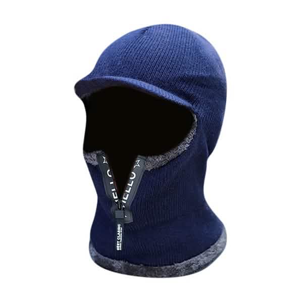 Men's Winter Knitted Hat Navy Hats - Tophatter Daily Deals