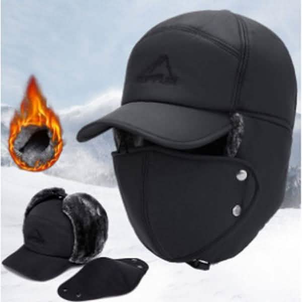 Men's Winter Thick Warm Casual Earmuffs Cap Hats - Tophatter Daily Deals