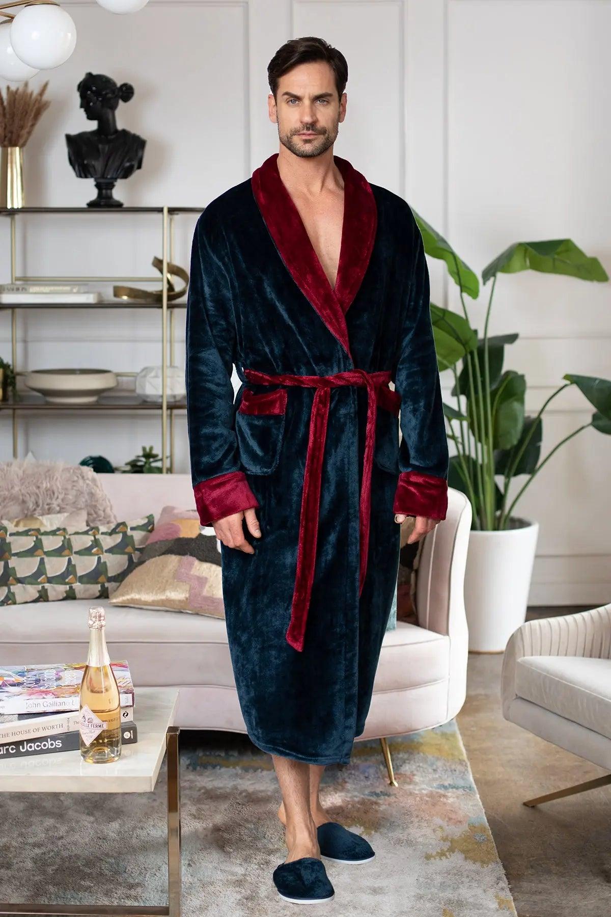 Cozy Mens Plush Robes – Built for Comfort, Designed to Last Everything Else - Tophatter Daily Deals