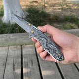 Mermaid Folding Knife Cool Collective Camping Knife Black - Tophatter Daily Deals