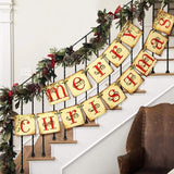 Merry Christmas Banner Home Decor Seasonal Decor - Tophatter Daily Deals