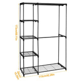 Metal Closet Deluxe Double Rod Storage & Organization - Tophatter Daily Deals