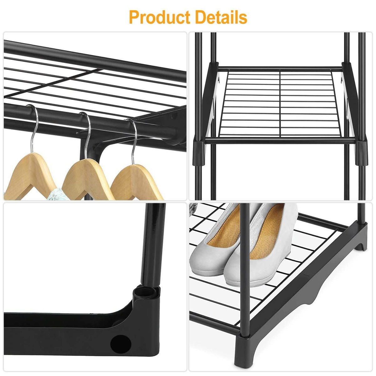 Metal Closet Deluxe Double Rod Storage & Organization - Tophatter Daily Deals