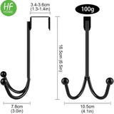 Metal Double Hanging Storage Hooks on Doors Storage & Organization - Tophatter Daily Deals
