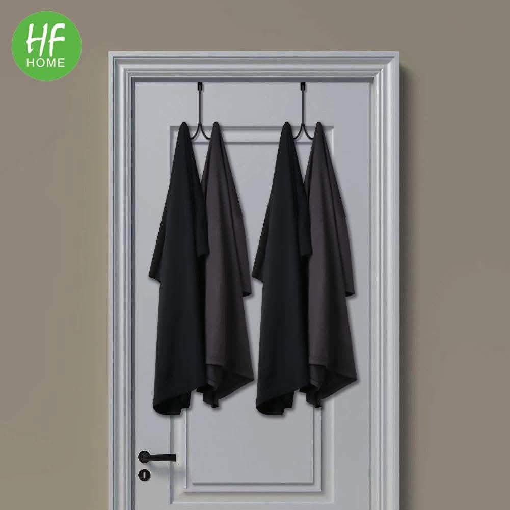 Metal Double Hanging Storage Hooks on Doors Storage & Organization - Tophatter Daily Deals