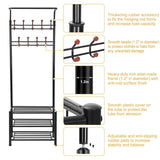 Metal Entryway Coat Shoe Rack Storage & Organization - Tophatter Daily Deals