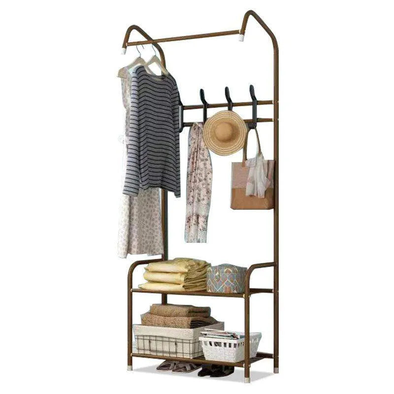 Metal Entryway Coat Shoe Rack "Hall Tree" Coat & Hat Racks - Tophatter Daily Deals
