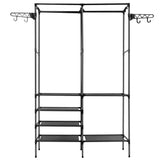 Metal Garment Rack Shoe Clothing Organizer Shelves Storage & Organization - Tophatter Daily Deals