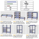 Metal Garment Rack Shoe Clothing Organizer Shelves Storage & Organization - Tophatter Daily Deals