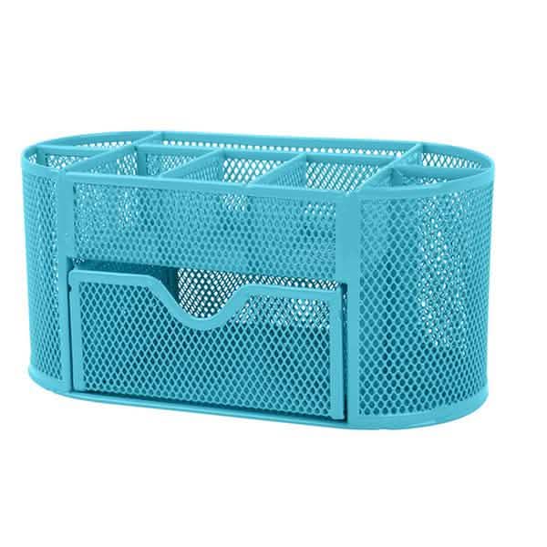 Metal Mesh Pencil Holder Sky Blue School, Office & Art Supplies - Tophatter Daily Deals