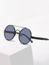 Metal Round Steampunk Rimless Sunglasses Sunglasses - Tophatter Daily Deals