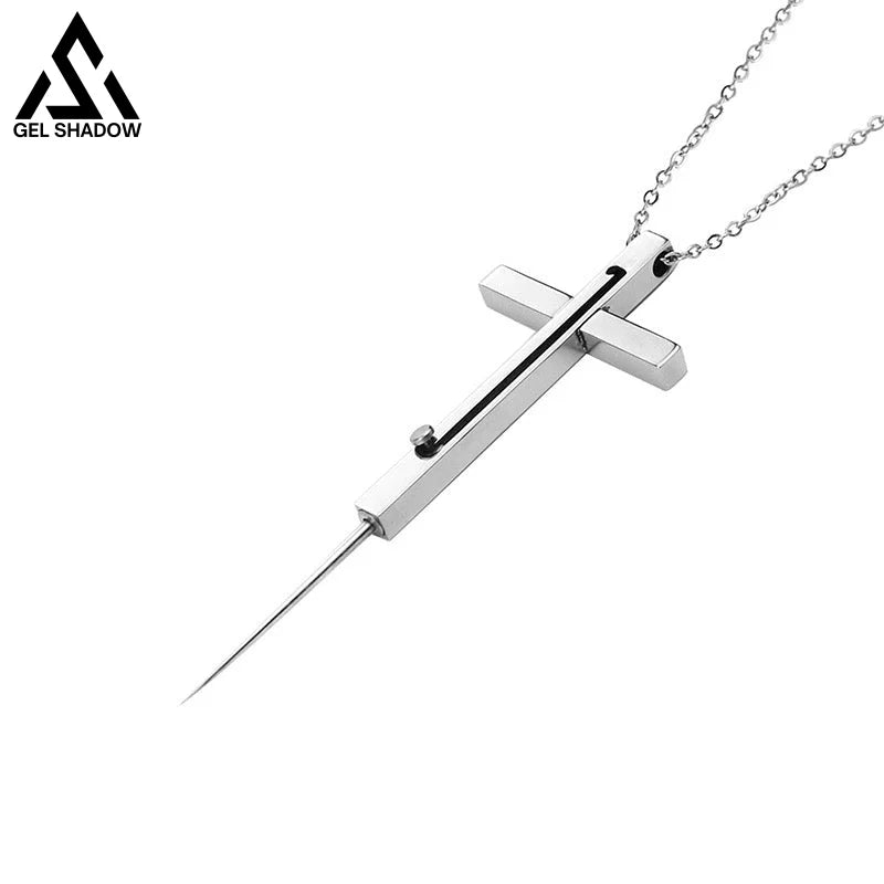 Metal Self Defense Necklace Needle Knife-GS105 Cross A BEST SELLERS - Tophatter Daily Deals