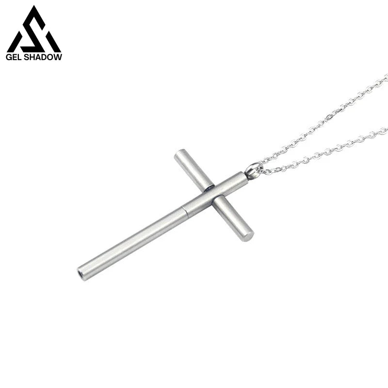 Metal Self Defense Necklace Needle Knife-GS105 Cross B BEST SELLERS - Tophatter Daily Deals