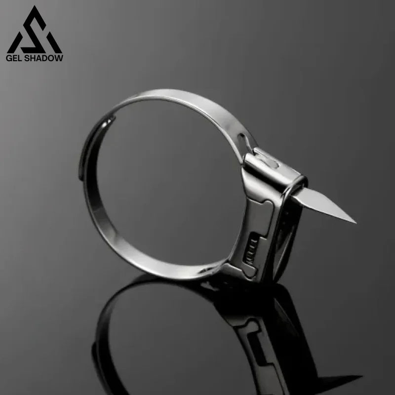 Metal Self Defense Ring Knife-GS138 Silver BEST SELLERS - Tophatter Daily Deals