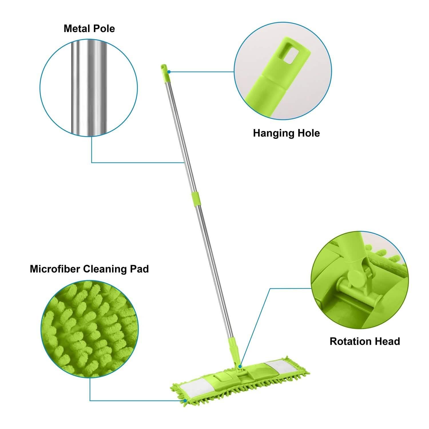 Microfiber 360¬∞ Rotatable Floor Mop Household Appliances - Tophatter Daily Deals