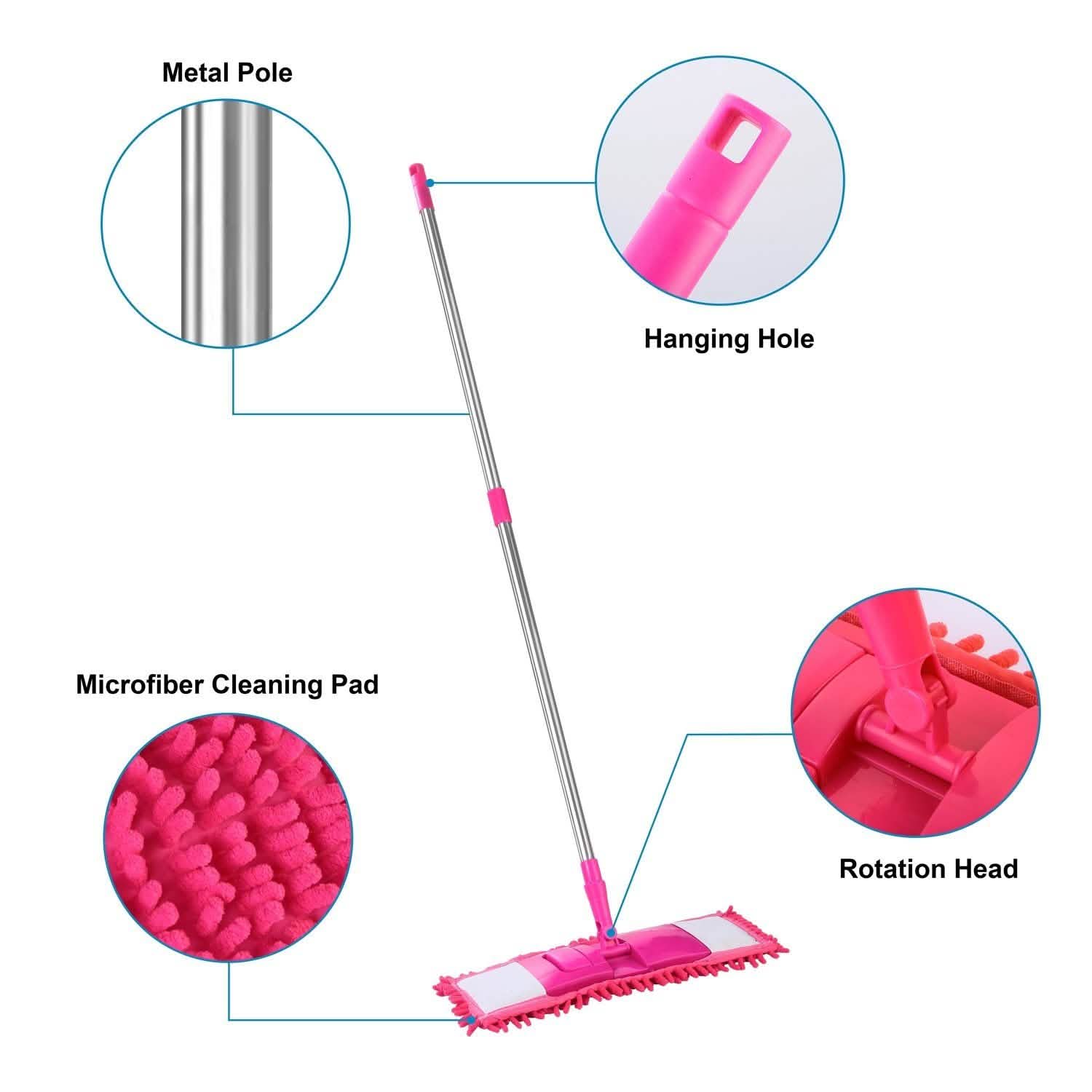 Microfiber 360¬∞ Rotatable Floor Mop Household Appliances - Tophatter Daily Deals