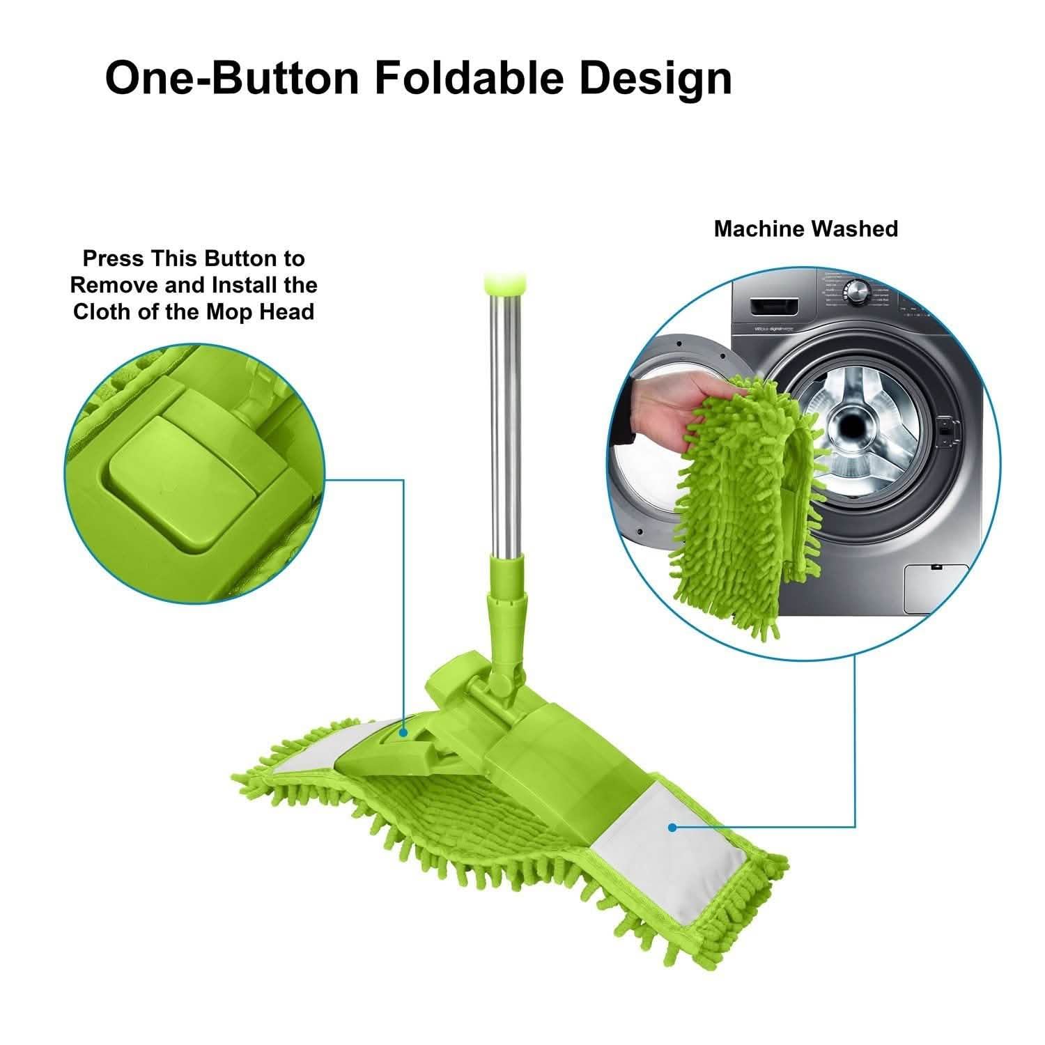 Microfiber 360¬∞ Rotatable Floor Mop Household Appliances - Tophatter Daily Deals