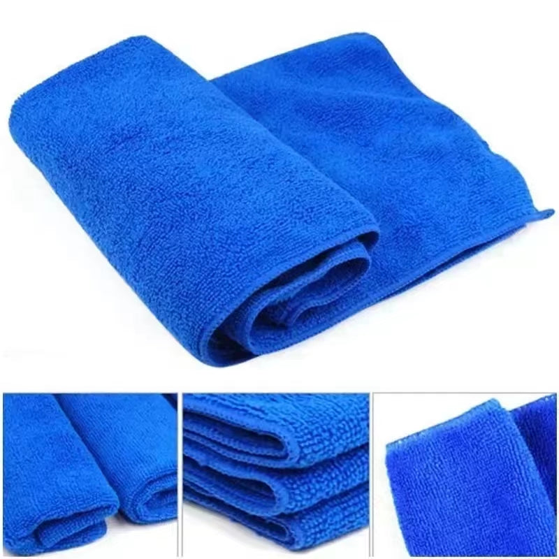 Microfiber Cleaning Cloths Super Absorbent for Car Windows Pack of 10 Car and Motorcycle Accessories - Tophatter Daily Deals
