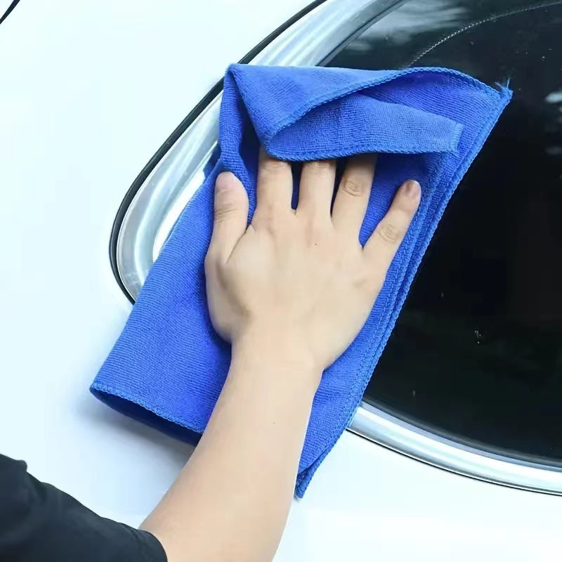 Microfiber Cleaning Cloths Super Absorbent for Car Windows Pack of 10 Car and Motorcycle Accessories - Tophatter Daily Deals