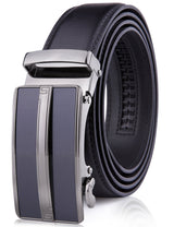 Microfiber Leather Ratchet Belt – No Holes, Custom Fit, 1.3" Strap Black Belts & Ties - Tophatter Daily Deals