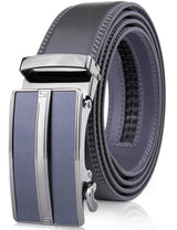 Microfiber Leather Ratchet Belt – No Holes, Custom Fit, 1.3" Strap Gray Belts & Ties - Tophatter Daily Deals