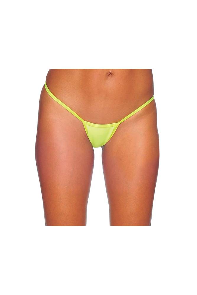 BodyZone - Micro Low Back T-Thong - 1162 - Assorted Colors Yellow OS Lingerie - Tophatter Daily Deals