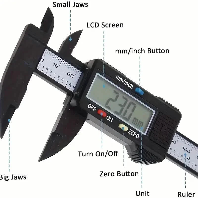 Micrometer Measuring Tool Digital Ruler School, Office & Art Supplies - Tophatter Daily Deals
