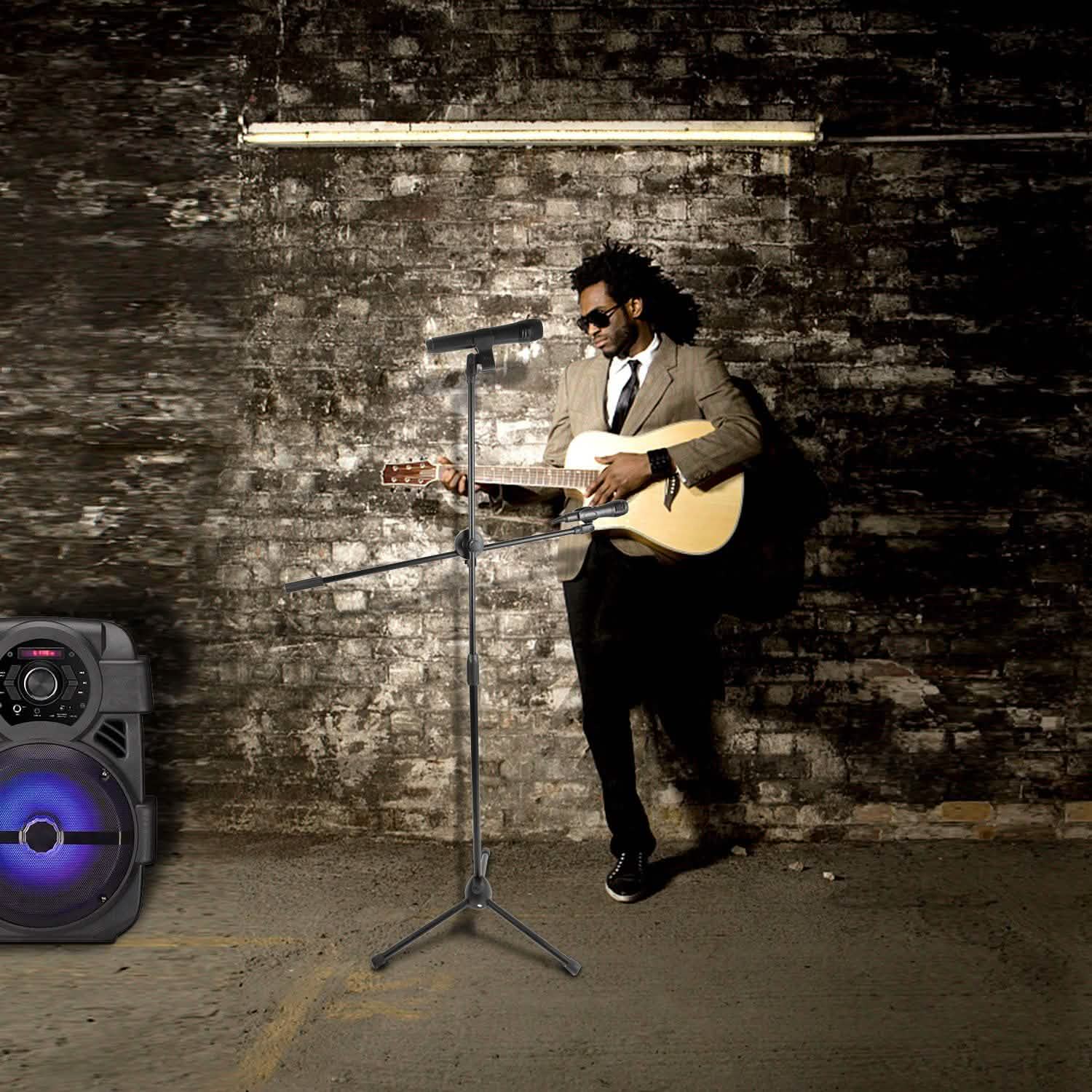 Microphone Stands Tripod Boom Mic Holders Audio Accessories - Tophatter Daily Deals