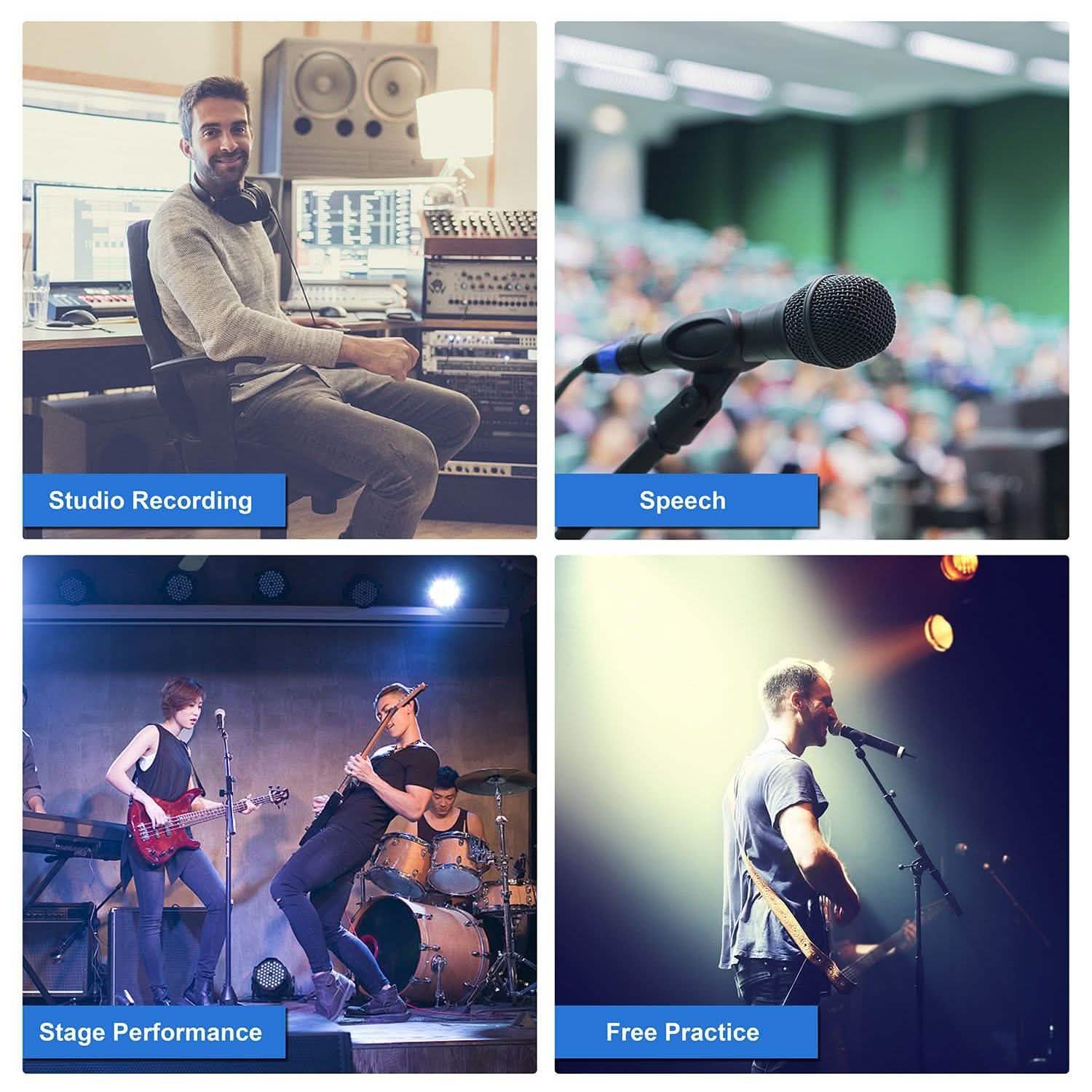 Microphone Stands Tripod Boom Mic Holders Audio Accessories - Tophatter Daily Deals