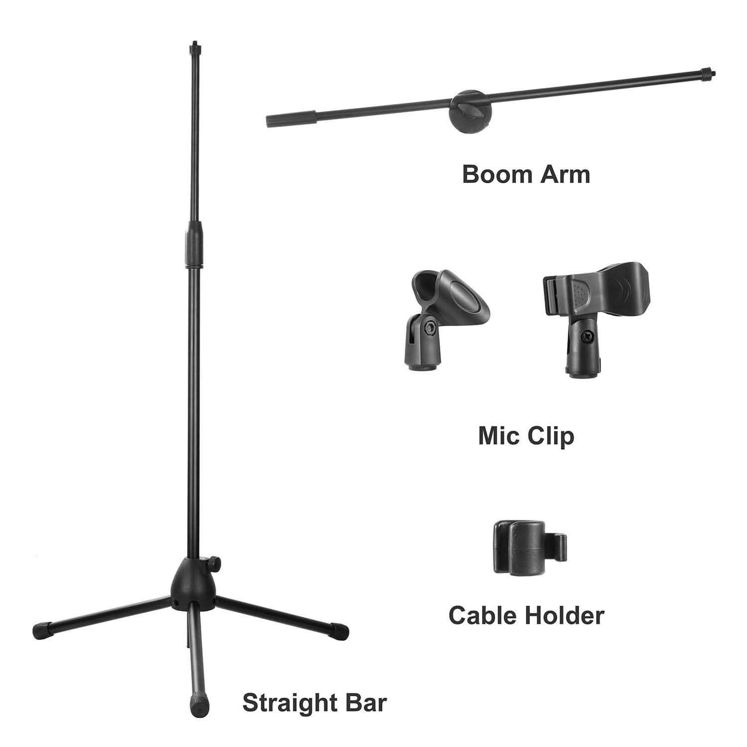 Microphone Stands Tripod Boom Mic Holders Audio Accessories - Tophatter Daily Deals