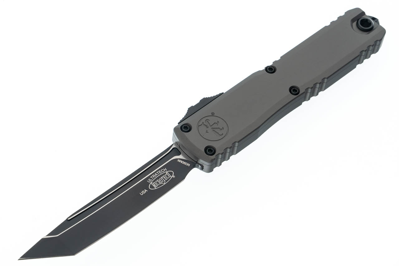 Microtech Ultratech ZBP - Natural Clear Handle - T/E Black Blade - 1123-1NC Automatic Knives - Tophatter Daily Deals