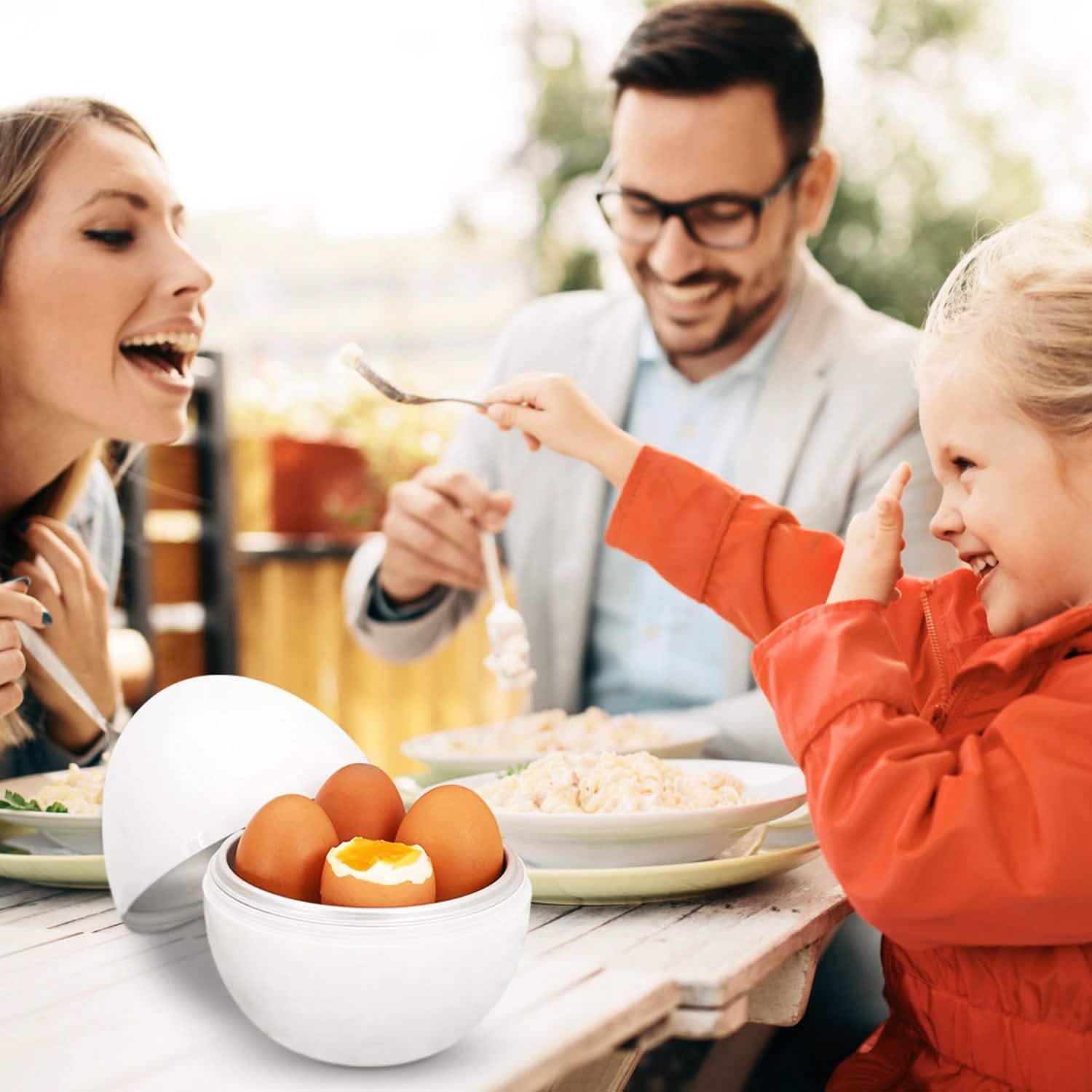 Microwave Egg Broiler Cooker Up to 4 Eggs Kitchen Appliances - Tophatter Daily Deals