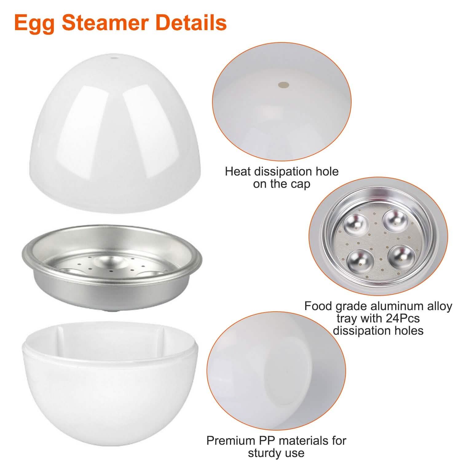 Microwave Egg Broiler Cooker Up to 4 Eggs Kitchen Appliances - Tophatter Daily Deals