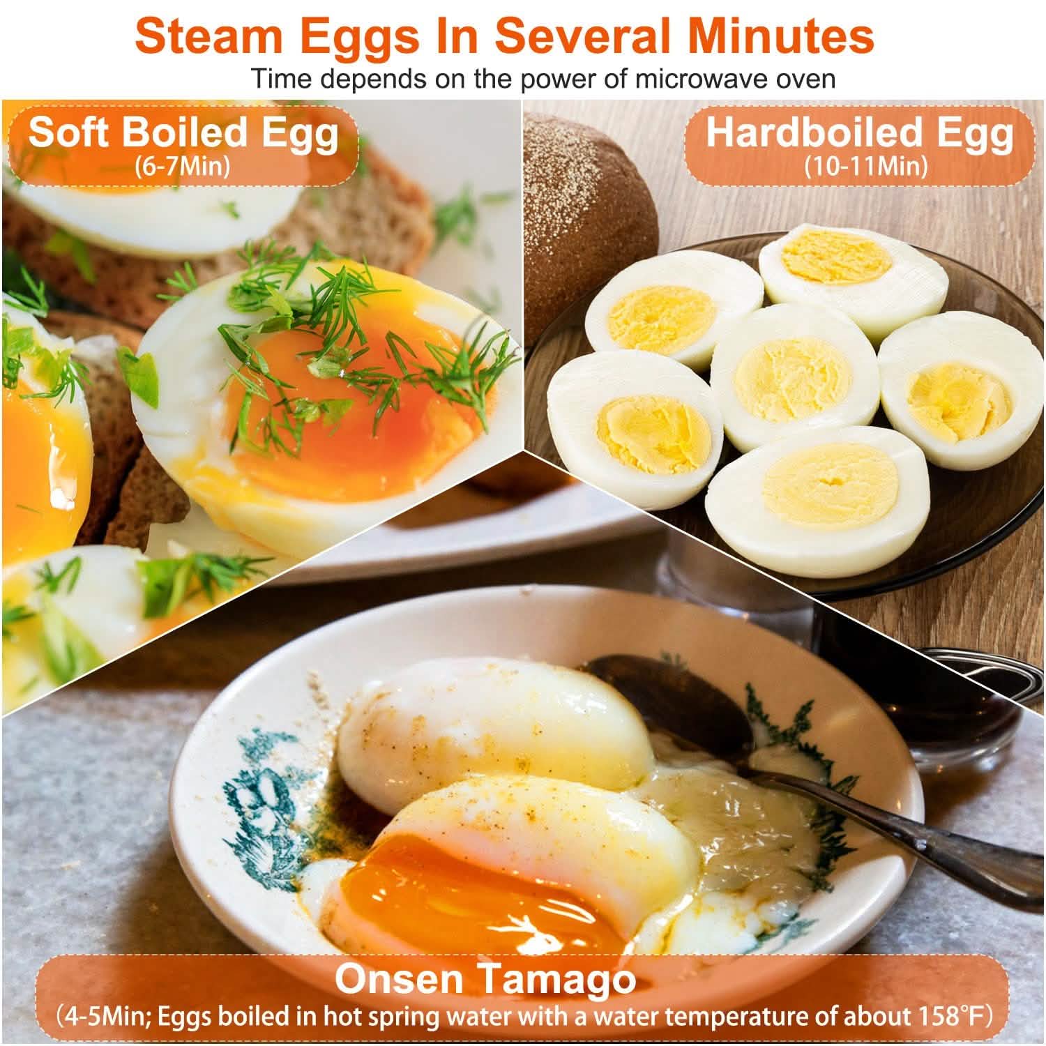 Microwave Egg Broiler Cooker Up to 4 Eggs Kitchen Appliances - Tophatter Daily Deals