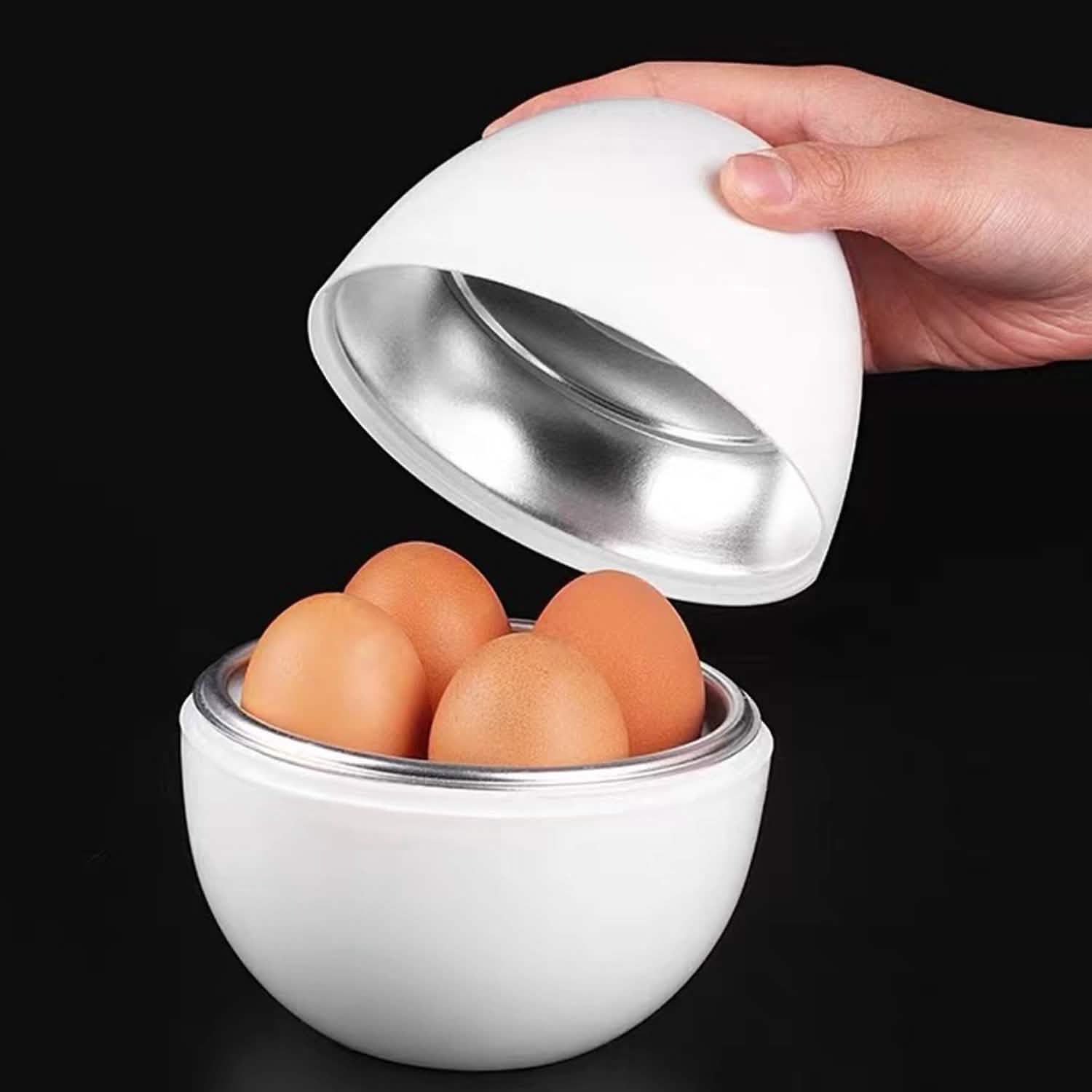 Microwave Egg Broiler Cooker Up to 4 Eggs Kitchen Appliances - Tophatter Daily Deals