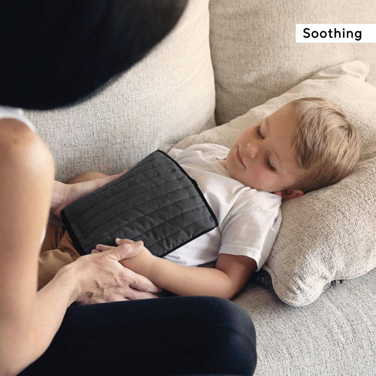 Microwavable Heat Wrap - Hotties Soothing Backwrap Microwavable Heat Wrap for Lower Back Pain Relief - Black Quilted Personal Care - Tophatter Daily Deals
