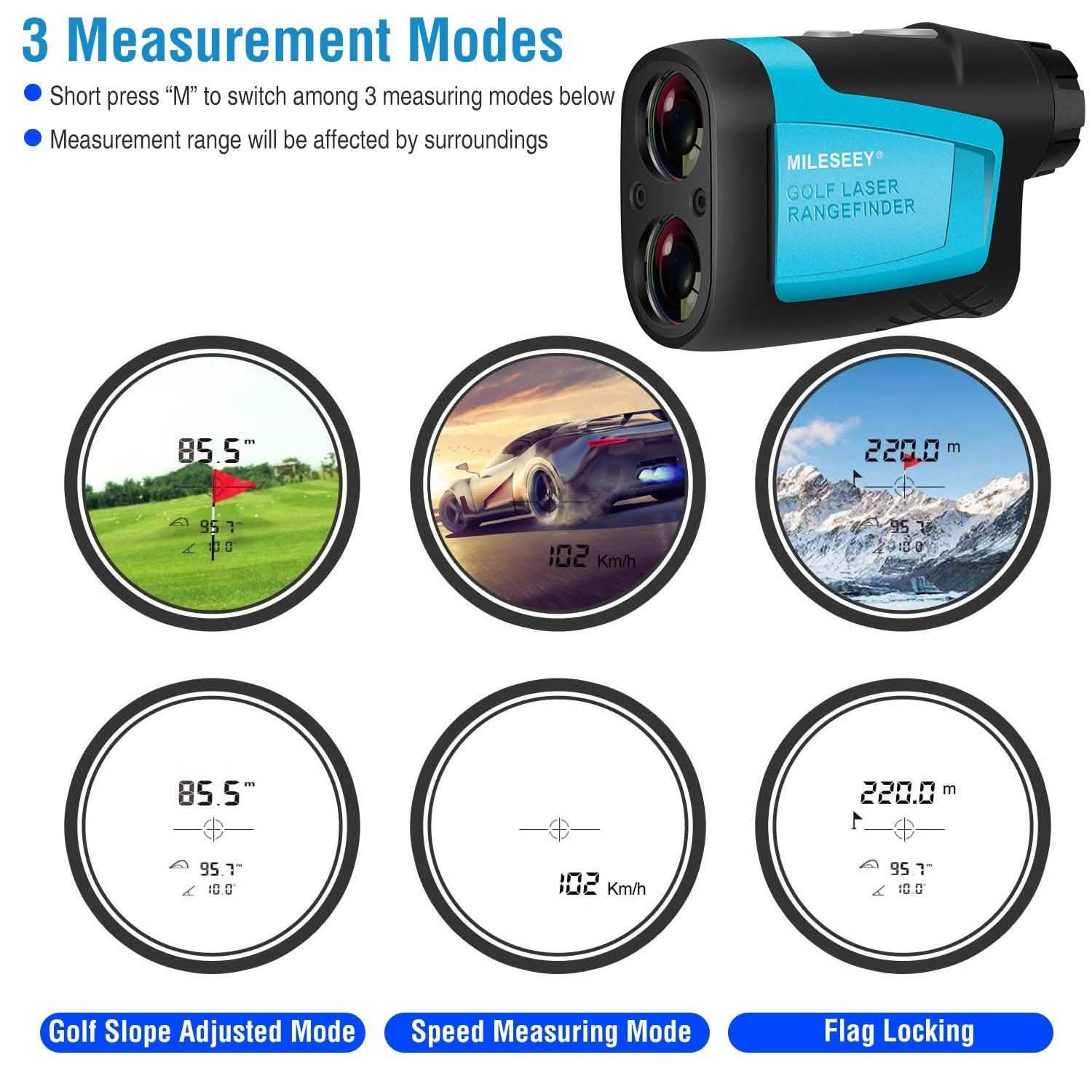 Mileseey Professional Precision Laser Golf Rangefinder Outdoor Recreation - Tophatter Daily Deals