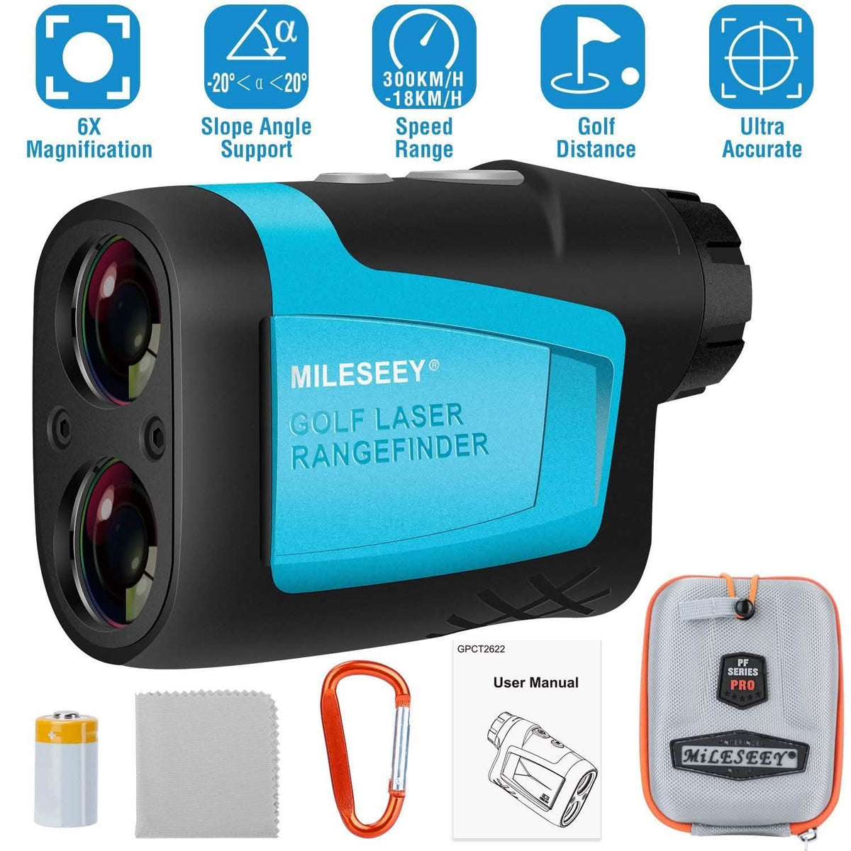 Mileseey Professional Precision Laser Golf Rangefinder Outdoor Recreation - Tophatter Daily Deals