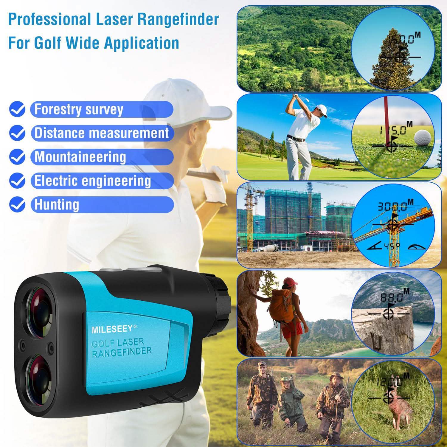 Mileseey Professional Precision Laser Golf Rangefinder Outdoor Recreation - Tophatter Daily Deals