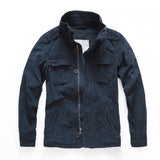 Military Denim Jacket Men Retro Camo Multi-pockets Men's Clothing - Tophatter Daily Deals