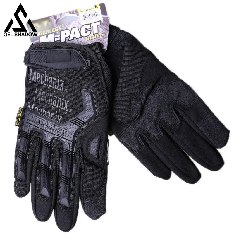 Military Tactical Full Finger Gloves Special Forces Black - Tophatter Daily Deals