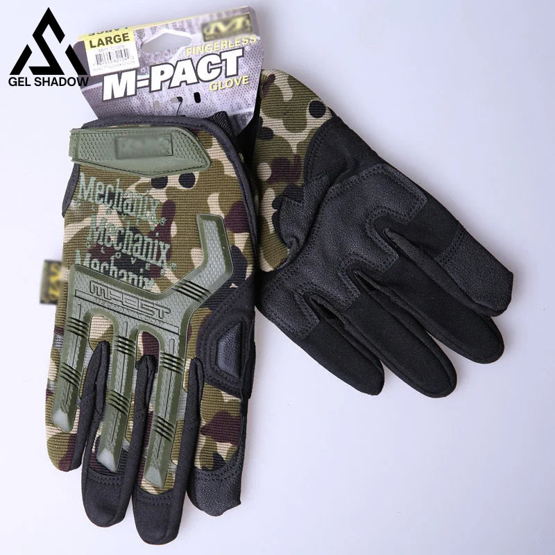 Military Tactical Full Finger Gloves Special Forces Green - Tophatter Daily Deals