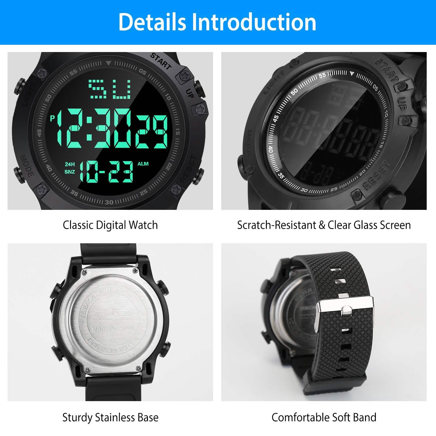 Military Wrist Watch with LED Backlight Watches - Tophatter Daily Deals