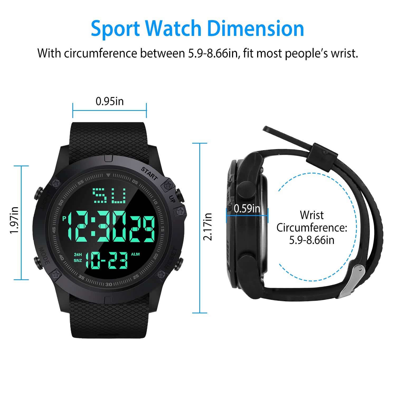 Military Wrist Watch with LED Backlight Watches - Tophatter Daily Deals