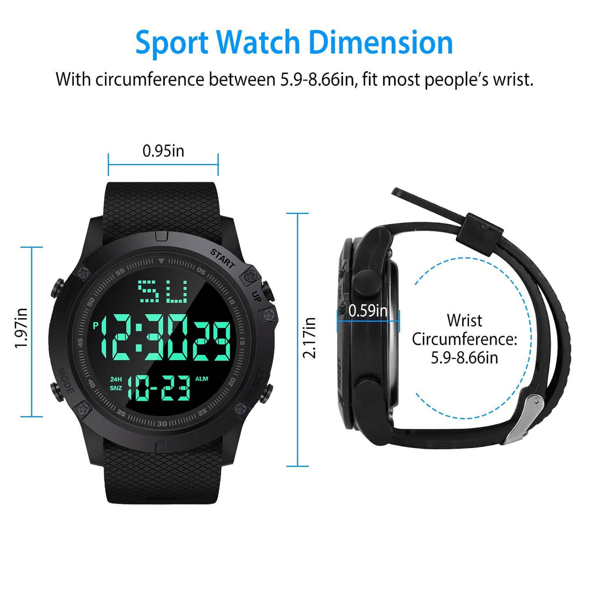 Military Wrist Watch with LED Backlight Watches - Tophatter Daily Deals