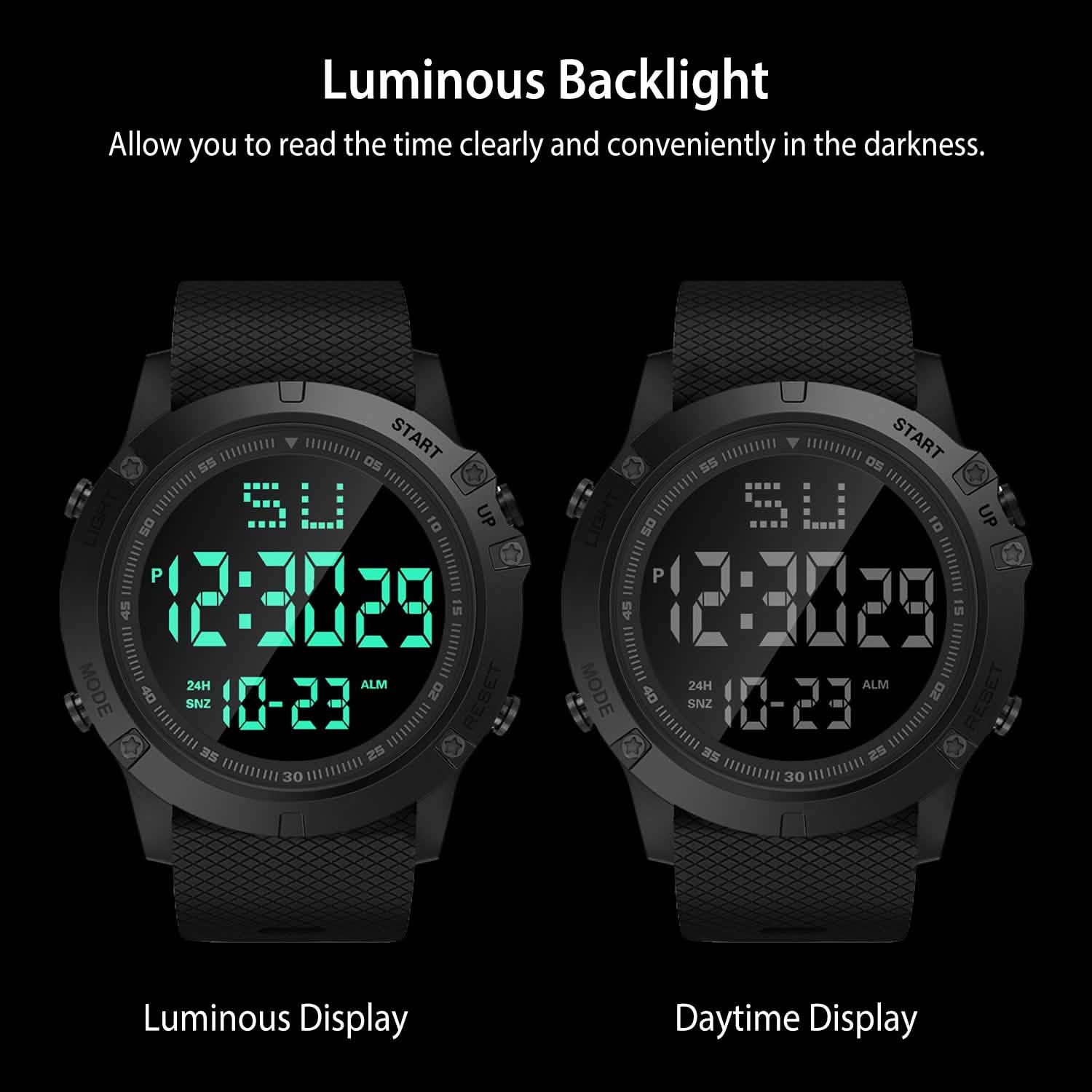 Military Wrist Watch with LED Backlight Watches - Tophatter Daily Deals